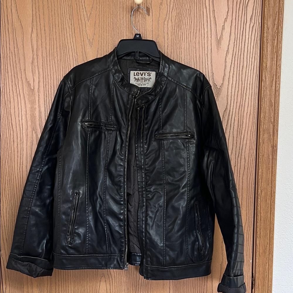 Levi's Men's Black Leather Jacket